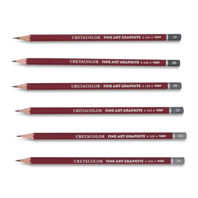 Fine Art Graphite Pencil Set of 6