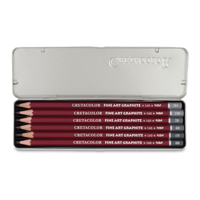 Fine Art Graphite Pencil Set of 6