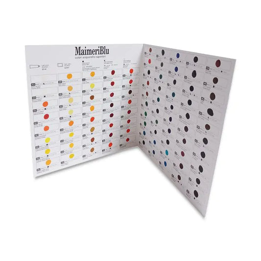 MaimeriBlu Artist Watercolor - 90 Color Dot Card