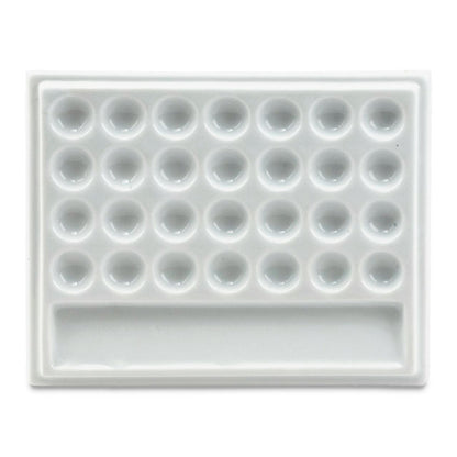 Rectangular 28-Well Porcelain Palette