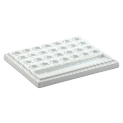 Rectangular 28-Well Porcelain Palette