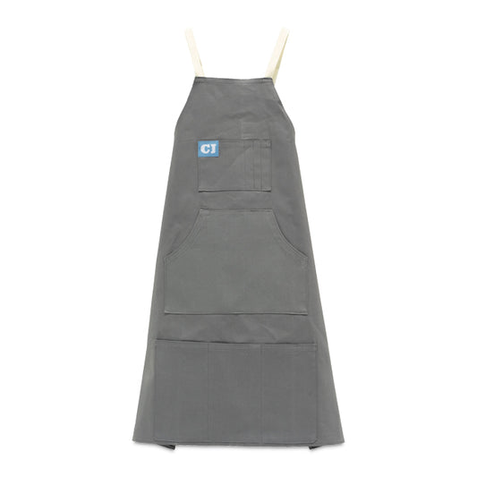 Maker's Crossback Apron, Charcoal Gray