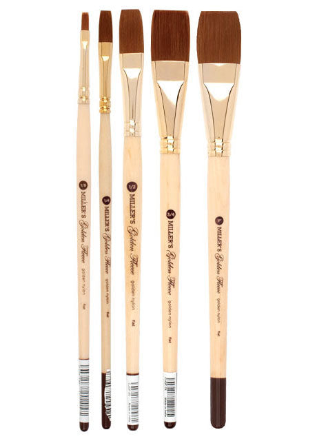 Golden Fleece Synthetic Flat Brush Set