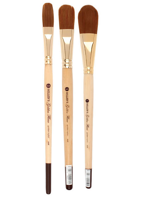 Golden Fleece Synthetic Oval Brush Set