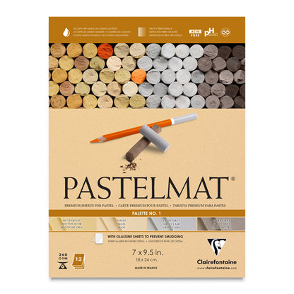 Pastelmat Pad, Palette No. 1 Assorted Colors, 7" x 9-1/2"