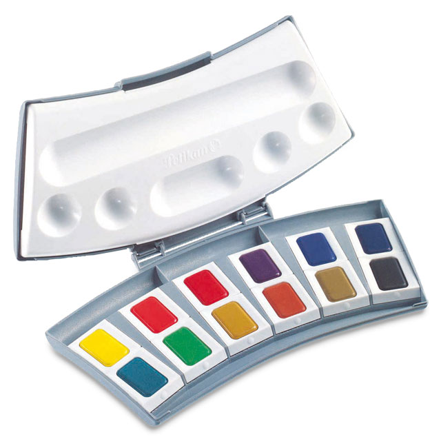 Pelikan Transparent Watercolor Set, 12 Assorted Colors