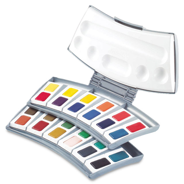 Pelikan Transparent Watercolor Set, 24 Assorted Colors