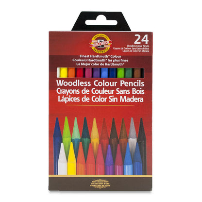 Woodless Color Pencils, Set of 24