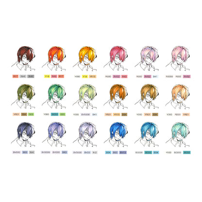 Manga Set Color Chart by Babiry