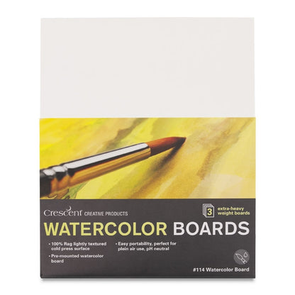 No. 114 Watercolor Board, 11" x 14", Pkg. of 3