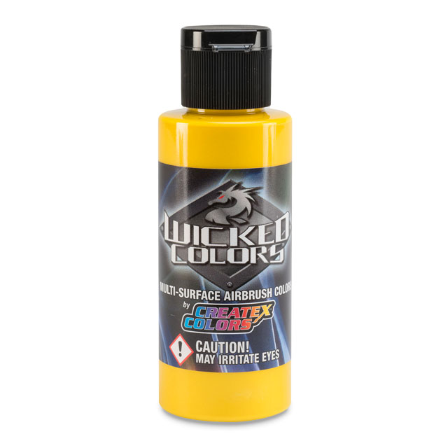 Createx Wicked Colors Airbrush Color - Yellow, 2 oz.