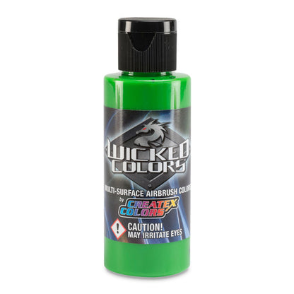 Createx Wicked Colors Airbrush Color - Apple Green, 2 oz.