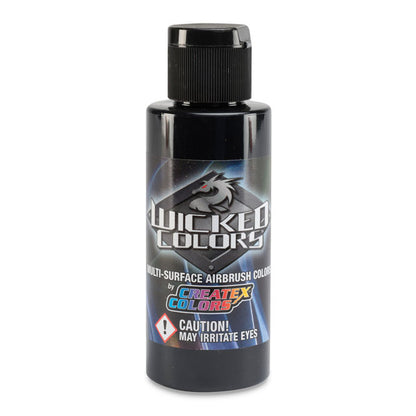 Createx Wicked Colors Airbrush Color - Opaque Jet Black, 2 oz.