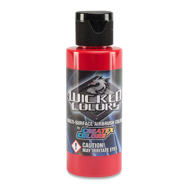 Createx Wicked Colors Airbrush Color - Detail Scarlet, 2 oz.