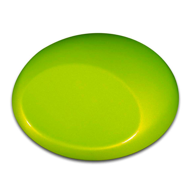 Wicked Colors Airbrush Color - Pearl Lime Green Color Sample