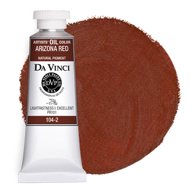 Da Vinci Artists' Oil Color, Arizona Red, 40 ml.