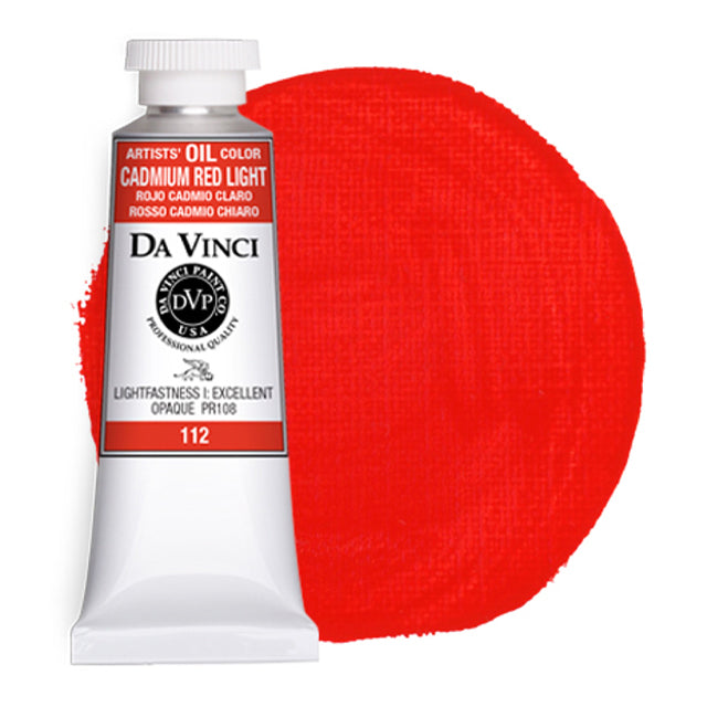 Da Vinci Artists' Oil Color, Cadmium Red Light, 40 ml.