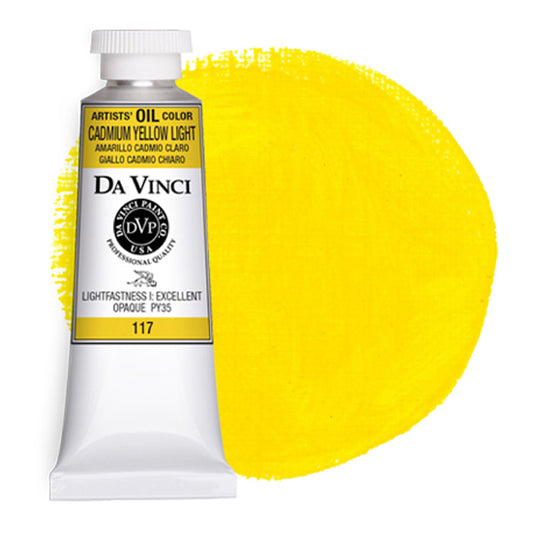 Da Vinci Artists' Oil Color, Cadmium Yellow Light, 40 ml.