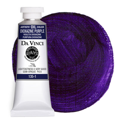 Da Vinci Artists' Oil Color, Dioxazine Purple, 40 ml.