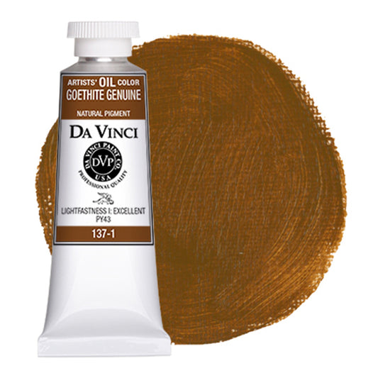 Da Vinci Artists' Oil Color, Goethite Genuine, 40 ml.