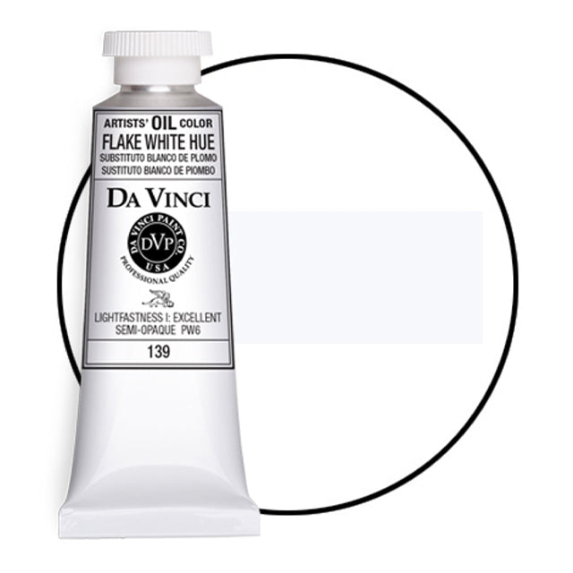 Da Vinci Artists' Oil Color, Flake White Hue, 40 ml.