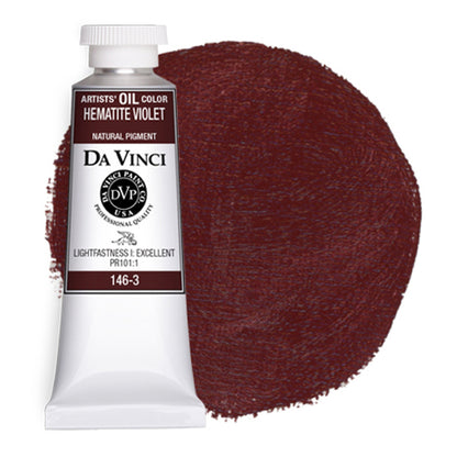 Da Vinci Artists' Oil Color, Hematite Violet, 40 ml.