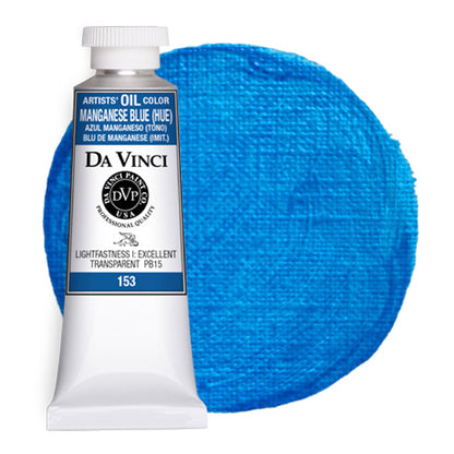 Da Vinci Artists' Oil Color, Manganese Blue Hue, 40 ml.