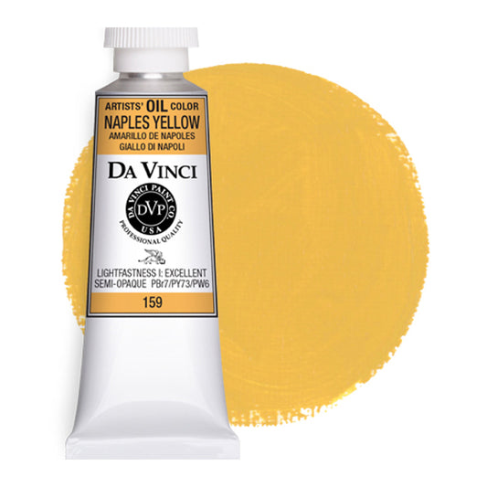 Da Vinci Artists' Oil Color, Naples Yellow, 40 ml.