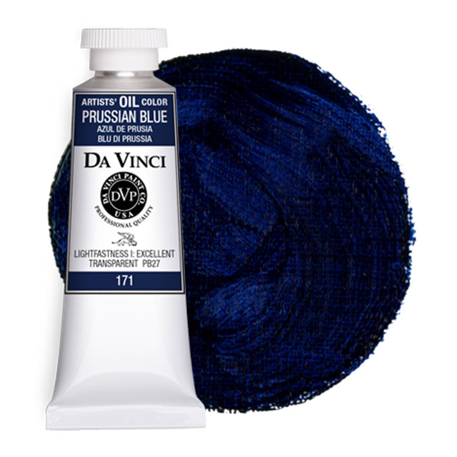 Da Vinci Artists' Oil Color, Prussian Blue, 40 ml.