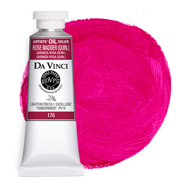 Da Vinci Artists' Oil Color, Rose Madder, 40 ml.