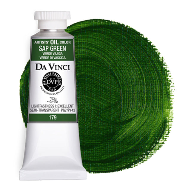 Da Vinci Artists' Oil Color, Sap Green, 40 ml.