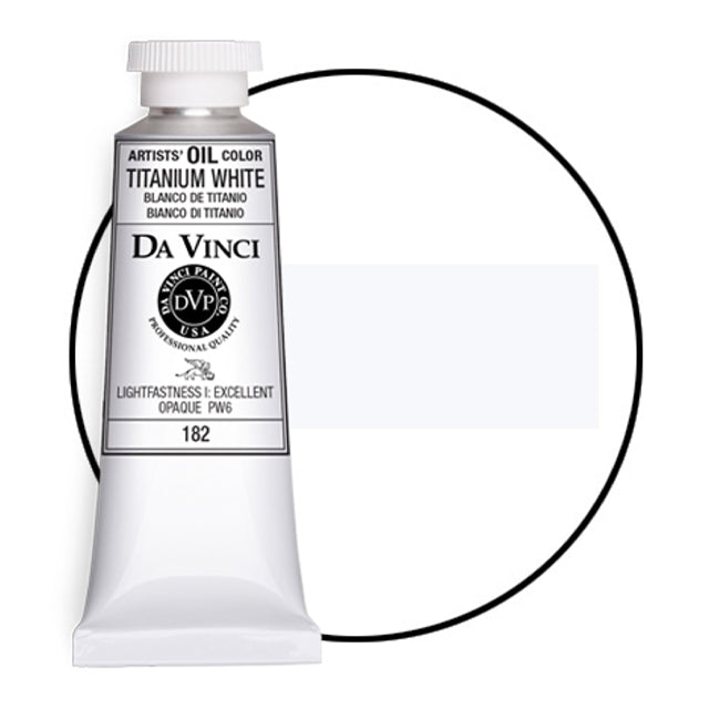 Da Vinci Artists' Oil Color, Titanium White, 40 ml.