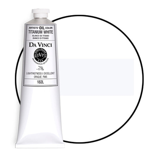 Da Vinci Artists' Oil Color, Titanium White, 150 ml.