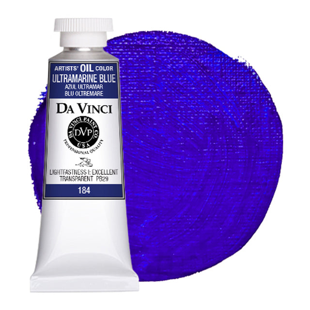 Da Vinci Artists' Oil Color, Ultramarine Blue, 40 ml.