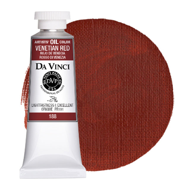 Da Vinci Artists' Oil Color, Venetian Red, 40 ml.