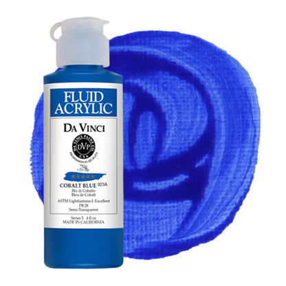 Da Vinci Fluid Acrylic, Cobalt Blue, 4 oz.