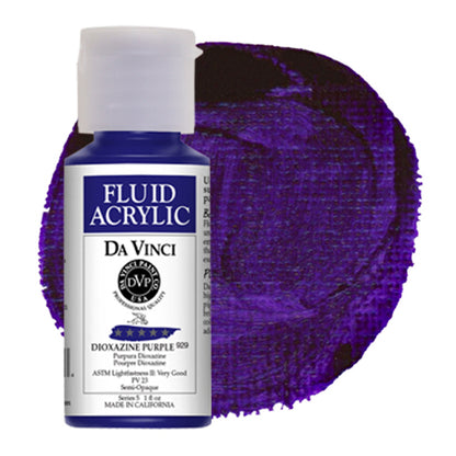 Da Vinci Fluid Acrylic, Dioxazine Purple, 1 oz.