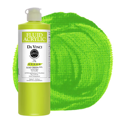 Da Vinci Fluid Acrylic, Leaf Green, 16 oz.