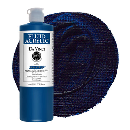 Da Vinci Fluid Acrylic, Prussian Blue Hue, 16 oz.