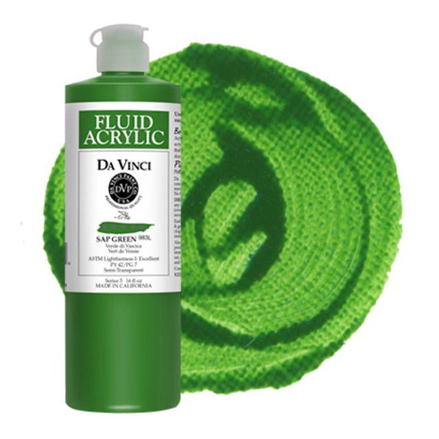 Fluid Acrylic - Sap Green, 16 oz.