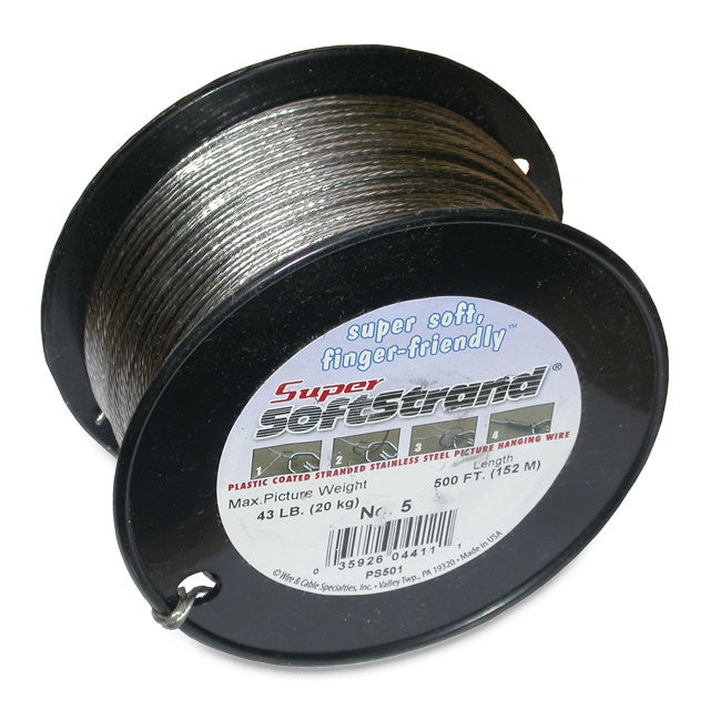 Super Softstrand Picture Wire, 500 ft.