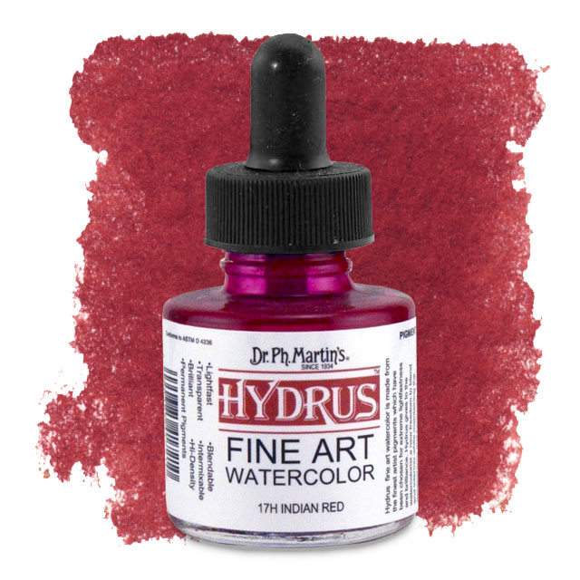 Hydrus Fine Art Watercolor, Indian Red