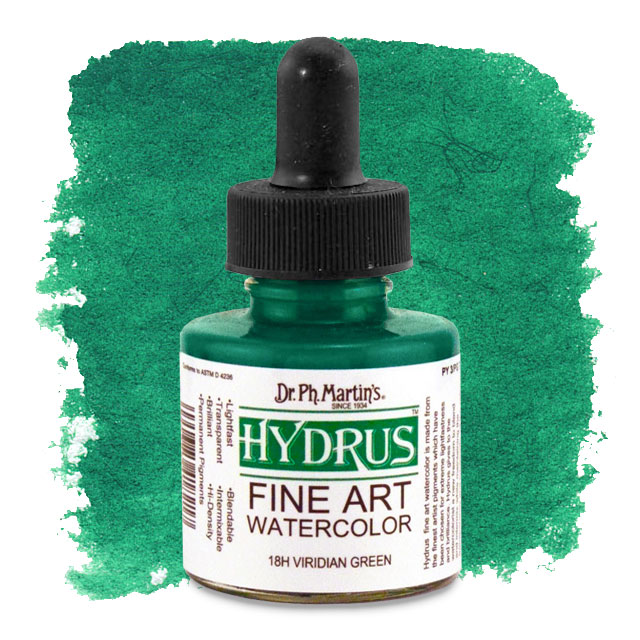 Hydrus Fine Art Watercolor, Viridian Green