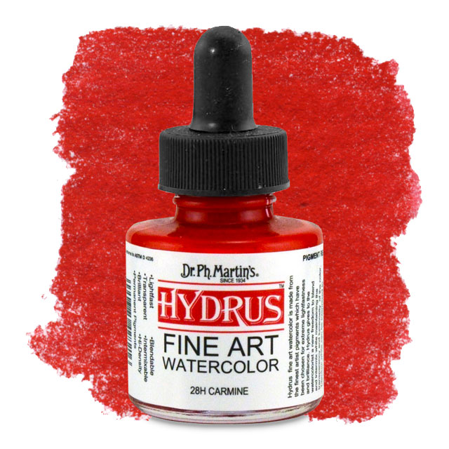 Hydrus Fine Art Watercolor, Carmine