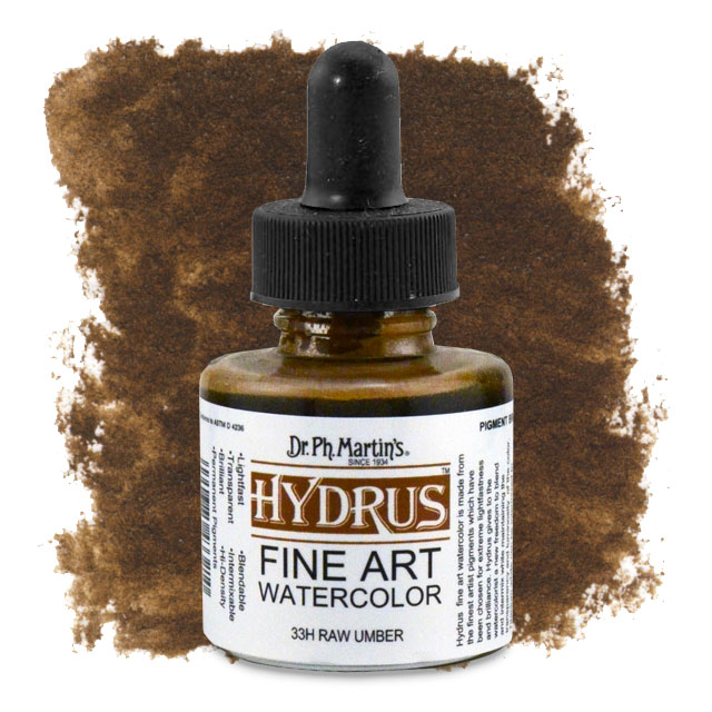 Hydrus Fine Art Watercolor, Raw Umber