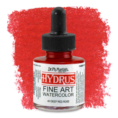 Hydrus Fine Art Watercolor, Deep Rose Red