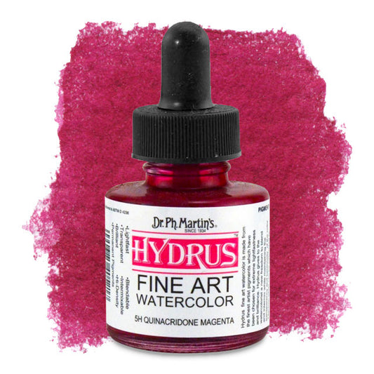 Hydrus Fine Art Watercolor, Quinacridone Magenta