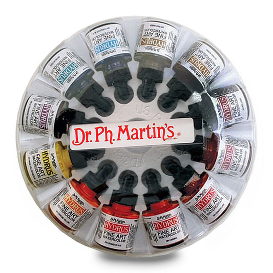 Dr. Ph. Martin's Hydrus Fine Art Watercolor Set 3 of 12 bottles, 1 oz.