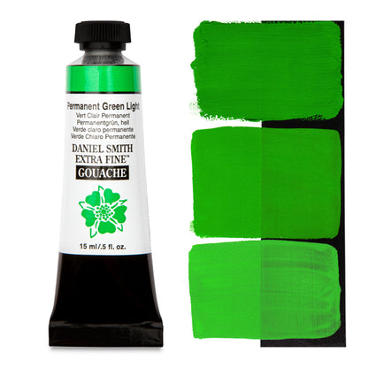 Daniel Smith Extra Fine Gouache - Permanent Green Light, 15 ml