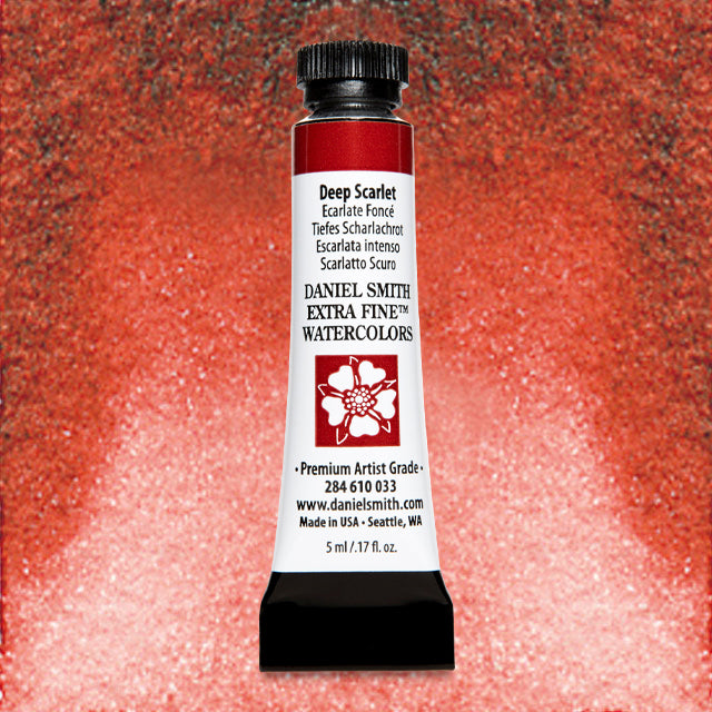 Daniel Smith Extra Fine Watercolor - Deep Scarlet, 5 ml